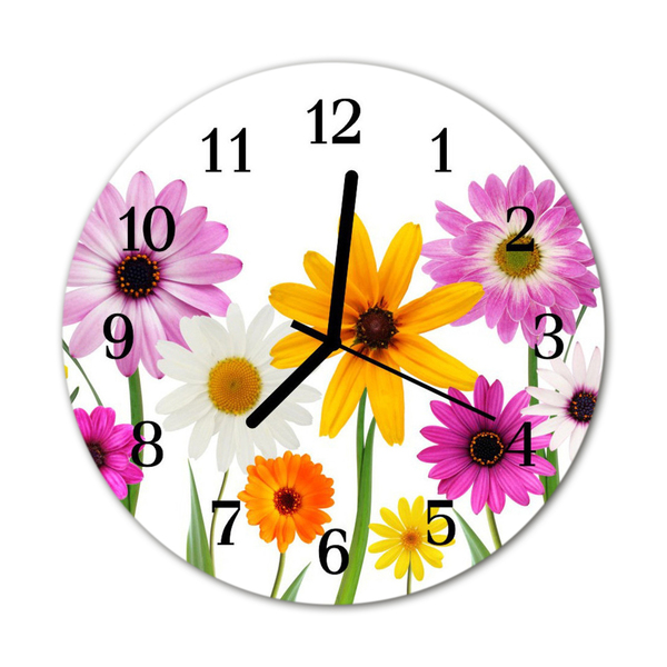 Reloj de vidrio Flores