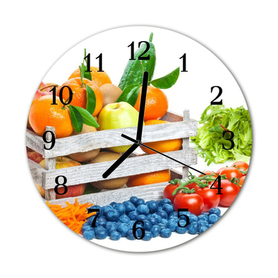 Reloj de vidrio Verduras