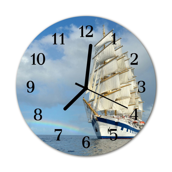 Reloj de vidrio Barco