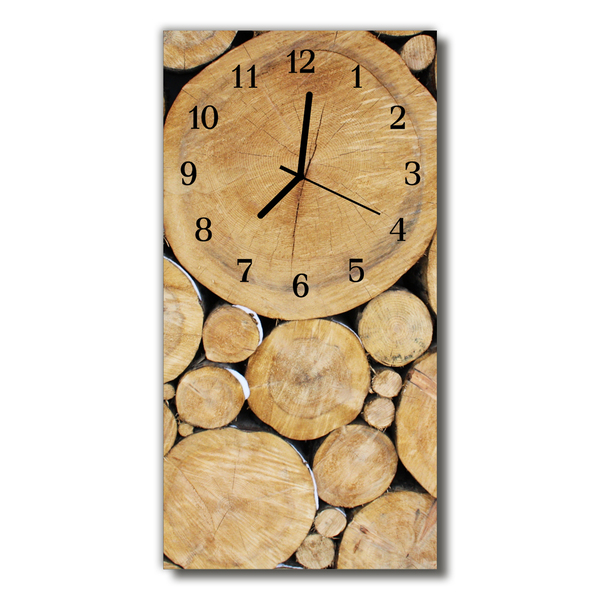 Reloj de vidrio Madera marrón