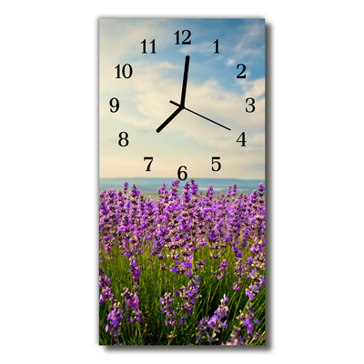 Reloj de vidrio Flor flores colorido