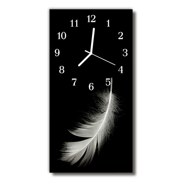 Reloj de vidrio Naturaleza primavera negro