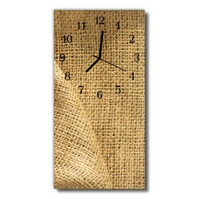 Reloj de vidrio Lienzo beige