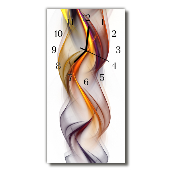 Reloj de vidrio Arte abstracto colorido