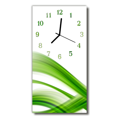 Reloj de vidrio Abstracto gráfico verde