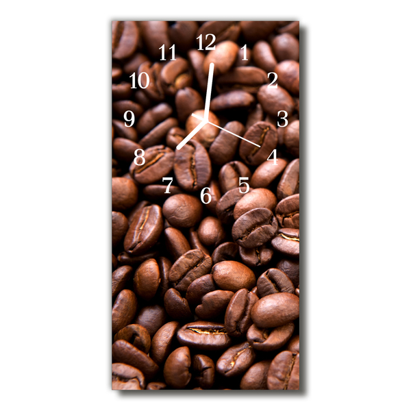 Reloj de vidrio Cocina café grano marrón
