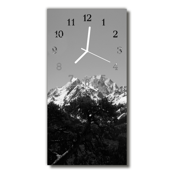 Reloj de vidrio Paisaje monte vistas gris