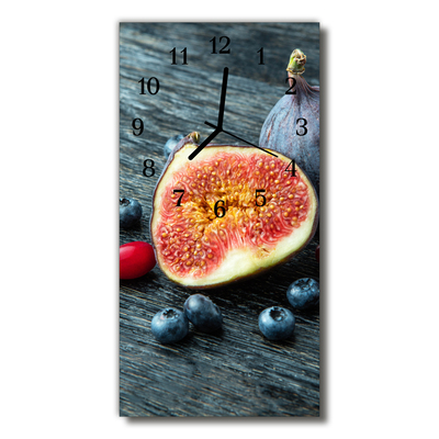 Reloj de vidrio Cocina higo fruta colorida