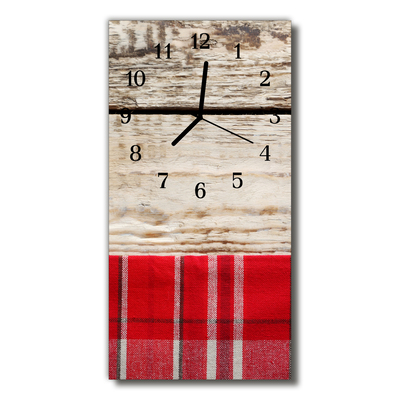 Reloj de vidrio Madera cocina colorido