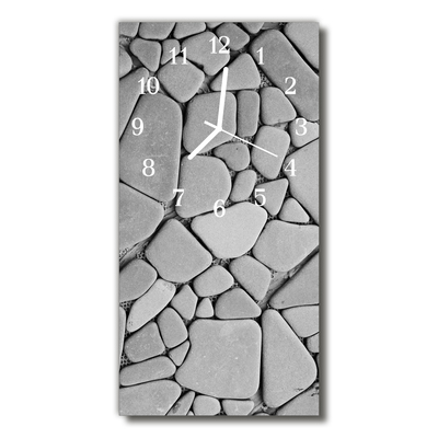 Reloj de vidrio Naturaleza piedras gris