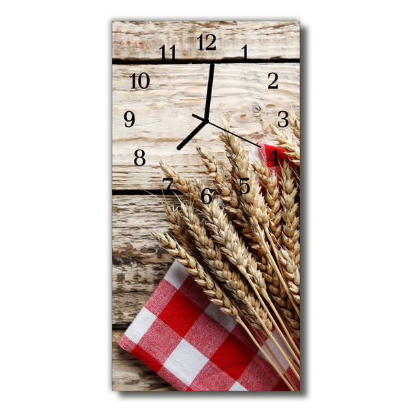 Reloj de vidrio Cocina trigo granos beige