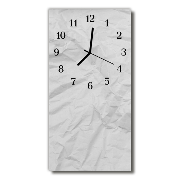 Reloj de vidrio Papel blanco