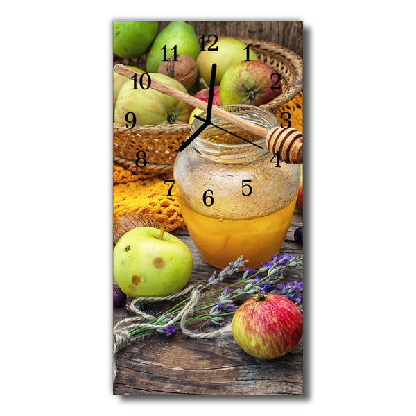 Reloj de vidrio Naturaleza otoño fruta colorido