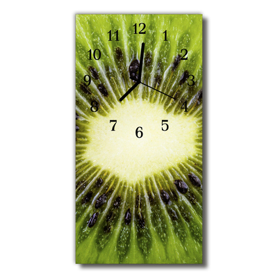 Reloj de vidrio Cocina fruta verde