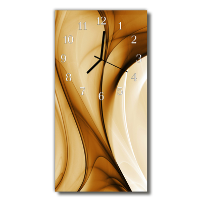 Reloj de vidrio Arte gráfico art beige