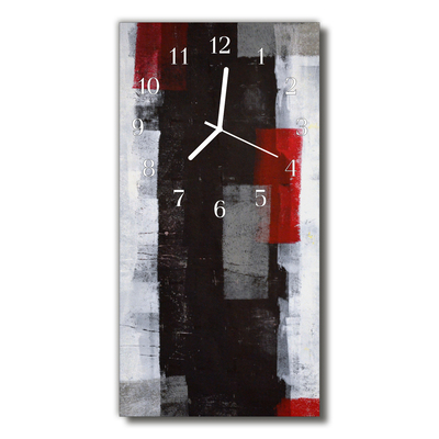 Reloj de vidrio Arte abstracto pintura colores