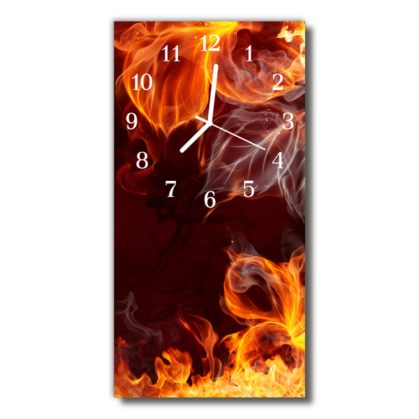 Reloj de vidrio Fuego llamas