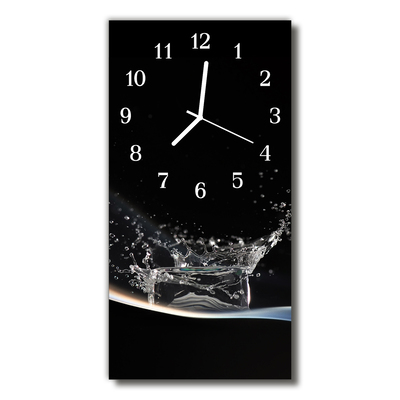 Reloj de vidrio Cocina gota agua