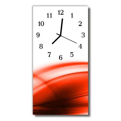 Reloj de vidrio Arte gráfico naranja