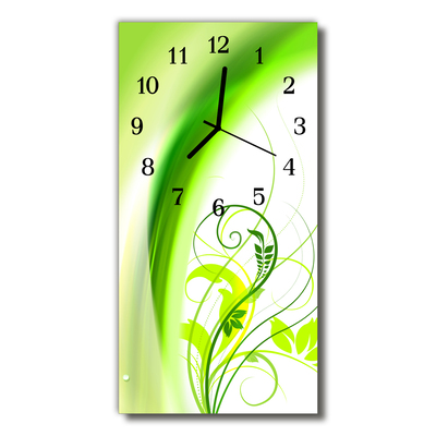 Reloj de vidrio Naturaleza planta verde