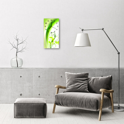 Reloj de vidrio Naturaleza planta verde