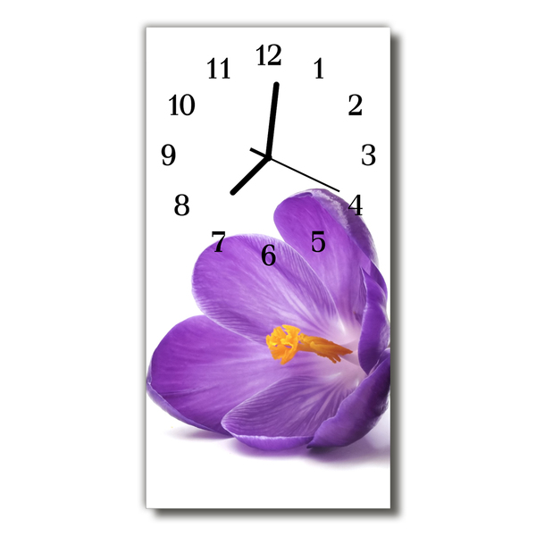 Reloj de vidrio Flores crocus