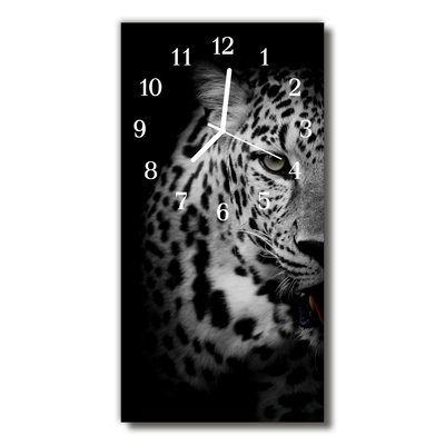Reloj de vidrio Animales tigre blanco y negro
