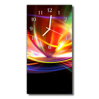 Reloj de vidrio Arte gráfico colorido