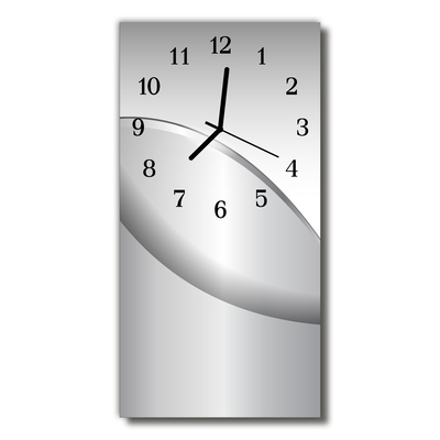 Reloj de vidrio De metal gráfico gris