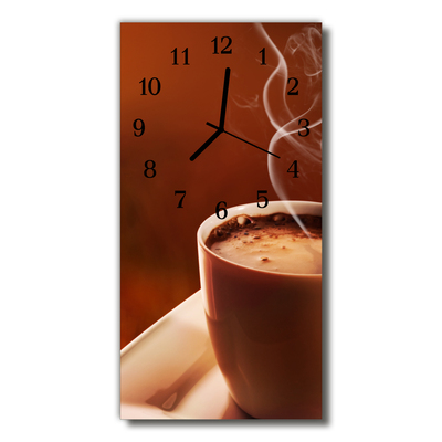 Reloj de vidrio Taza café beige