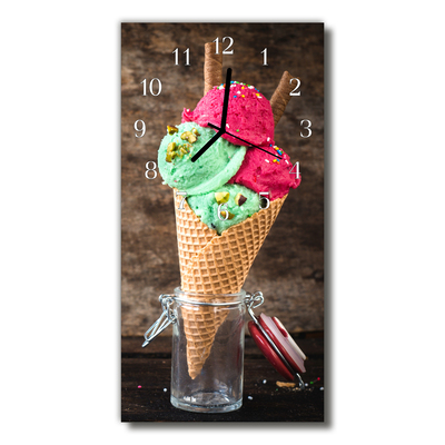 Reloj de vidrio Helado de fruta colorido