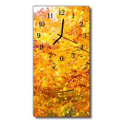 Reloj de vidrio Naturaleza otoño oro