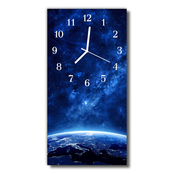 Reloj de vidrio Universo estrellas azul