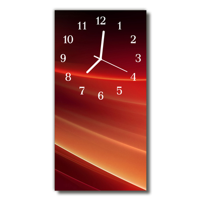 Reloj de vidrio Arte curvas marrón