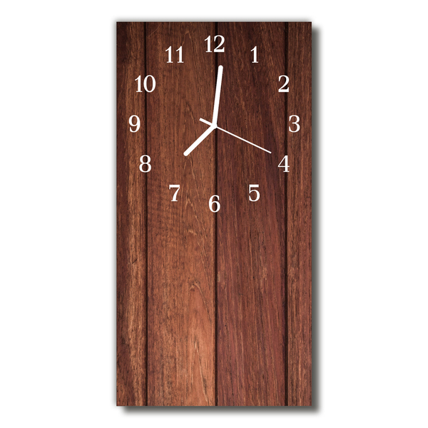 Reloj de vidrio Madera marrón