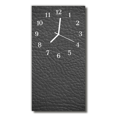 Reloj de vidrio Piel gris