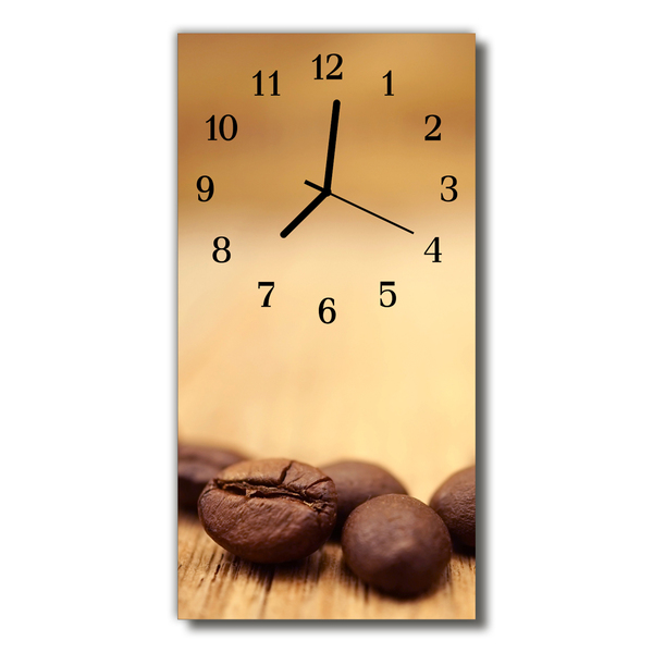 Reloj de vidrio Cocina café marrón