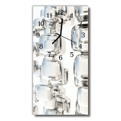 Reloj de vidrio Arte hueso plateado