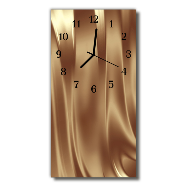 Reloj de vidrio Metálico gráfico oro