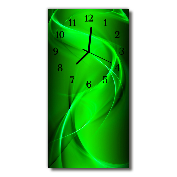 Reloj de vidrio Arte matriz verde