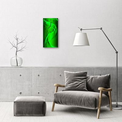 Reloj de vidrio Arte matriz verde