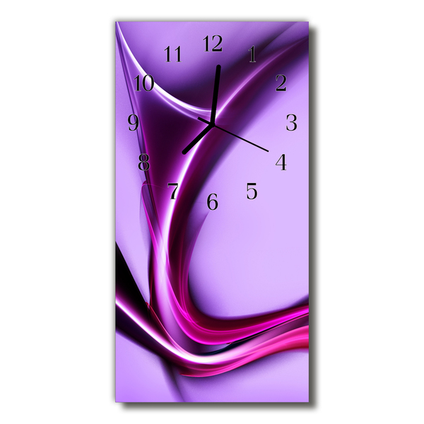 Reloj de vidrio Arte abstracto beige