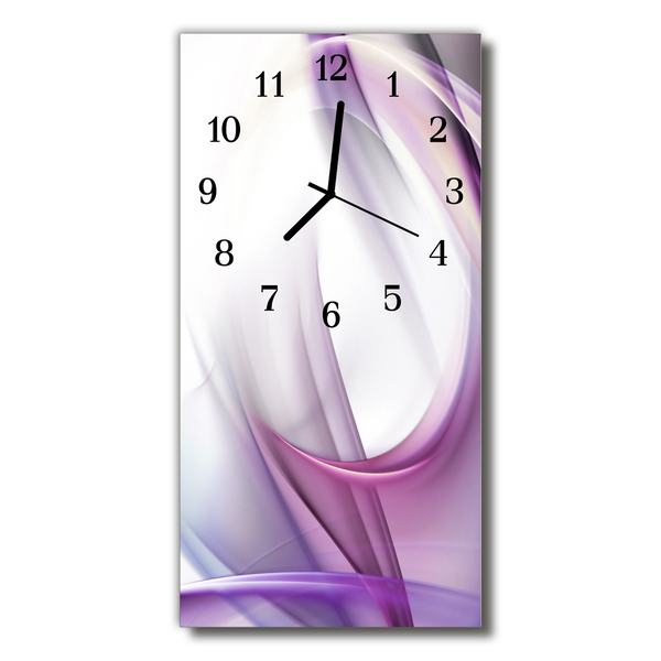 Reloj de vidrio Arte aastracto púrpura