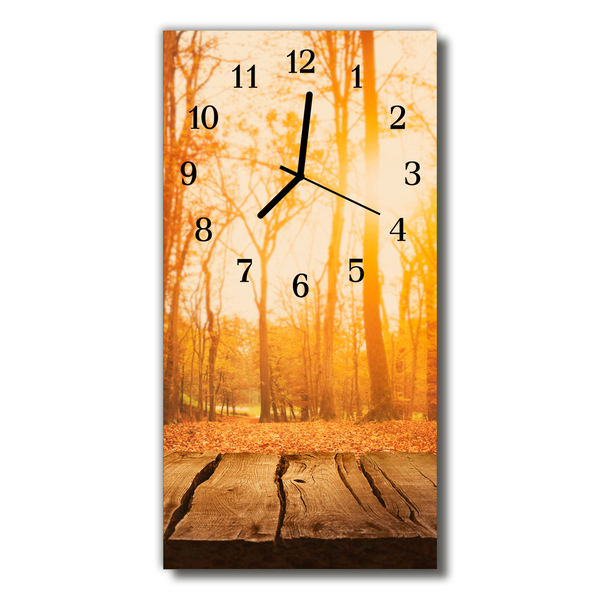 Reloj de vidrio Bosque madera marrón