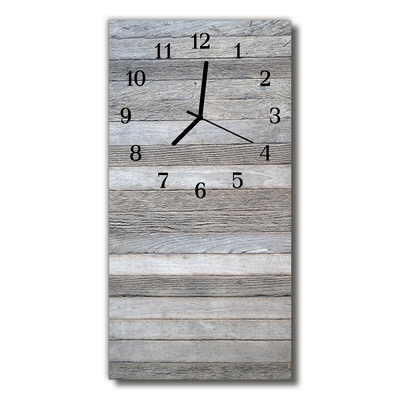 Reloj de vidrio Madera gris