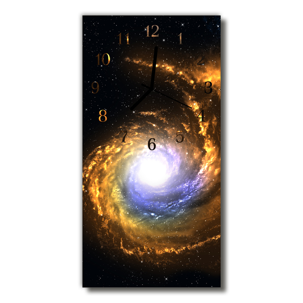 Reloj de vidrio para cocina Universo galaxia colorido