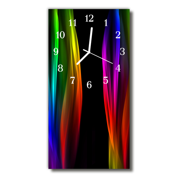 Reloj de vidrio para cocina Moderno arco iris colores colorido