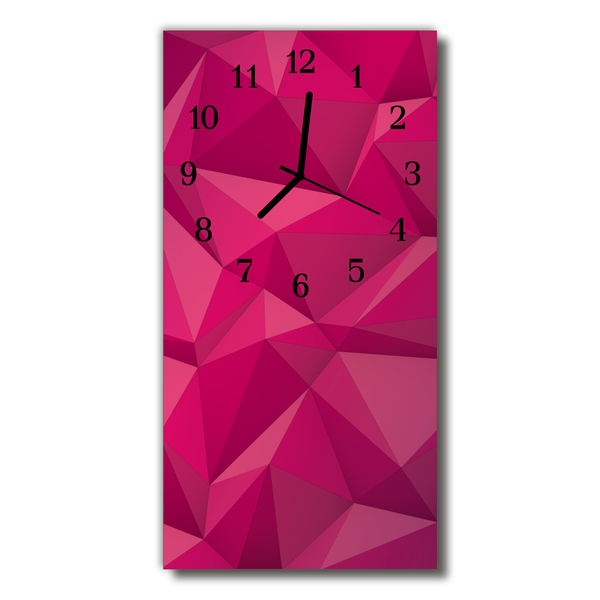 Reloj de vidrio para cocina Arte gráfico 3d rosa