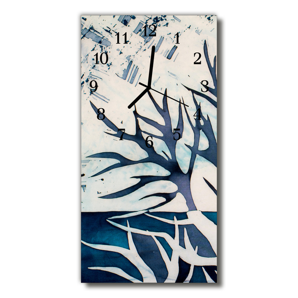 Reloj de vidrio para cocina Naturaleza pintado árbol colorido