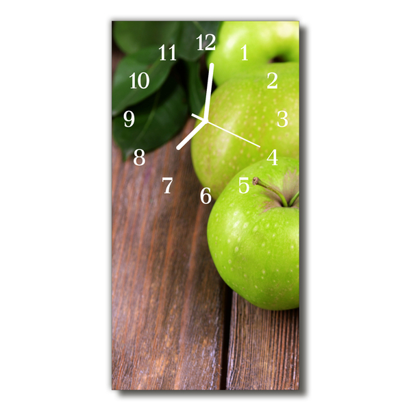 Reloj de vidrio para cocina Cocina manzana fruta colorido